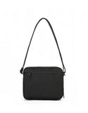 Anti-Theft Shoulder Bag with Triple Front Pockets  TCA981 (Black)