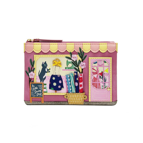 Vendula London Vendula Sewing Shop (Rasberry Edition) — Zipper Coin Purse