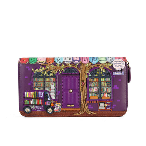 Vendula London Travelling Library Bookshop - Large Ziparound Wallet