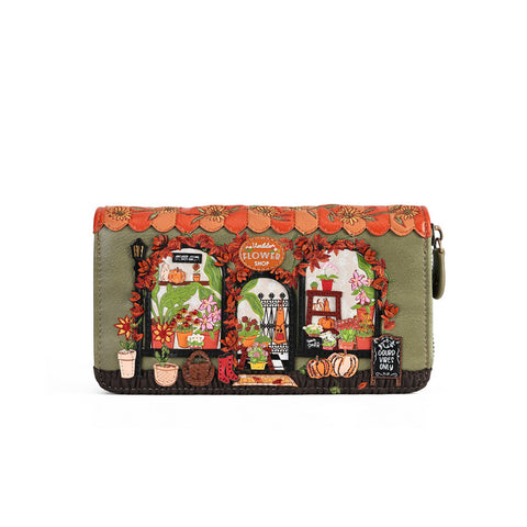 Vendula London Vendula Flower Shop - (Amber Edition) - Large Ziparound Wallet