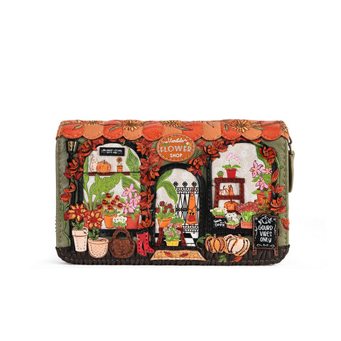 Vendula London Vendula Flower Shop - (Amber Edition) - Medium Ziparound Wallet