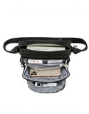 Anti-Theft Shoulder Bag with Triple Front Pockets  TCA981 (Black)