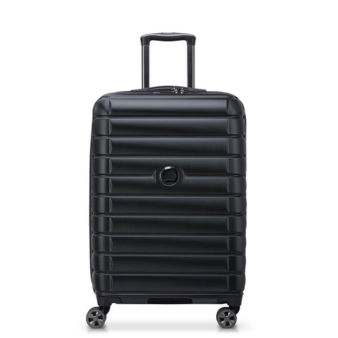 SHADOW 5.0 66 CM 4 DOUBLE WHEELS EXPANDABLE TROLLEY CASE (BLACK)