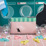Bubble Cats Laundromat Zipper Coin Purse