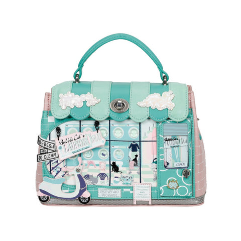 Bubble Cats Laundromat Mini Grace Bag