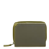 Small Wallet with Zip Around Purse (Olive)